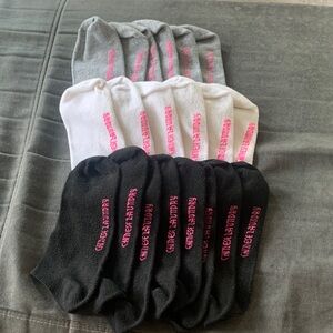 Chinese Laundry Womens 10pr Black, White, and Gray Ankle Socks